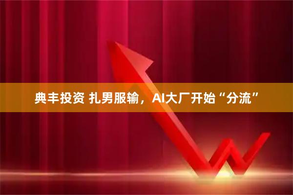 典丰投资 扎男服输，AI大厂开始“分流”